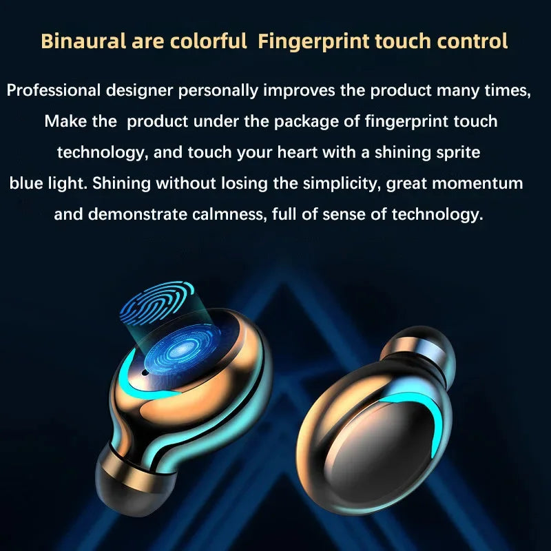 Novo modelo privado F9 fone de ouvido sem fio Bluetooth com bateria TWS mini intra-auricular para jogos de esports 5.0.