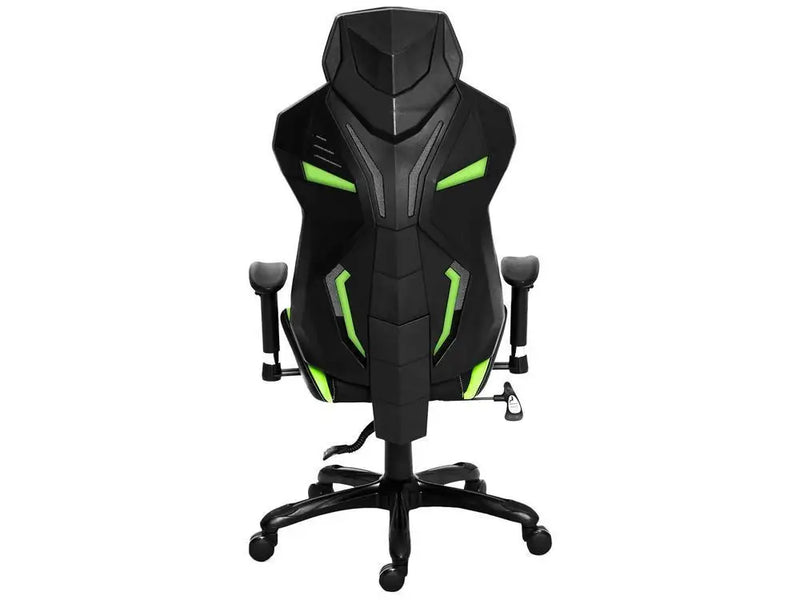 Gamer XT Reclining Black and Green Reclining Racer Chair