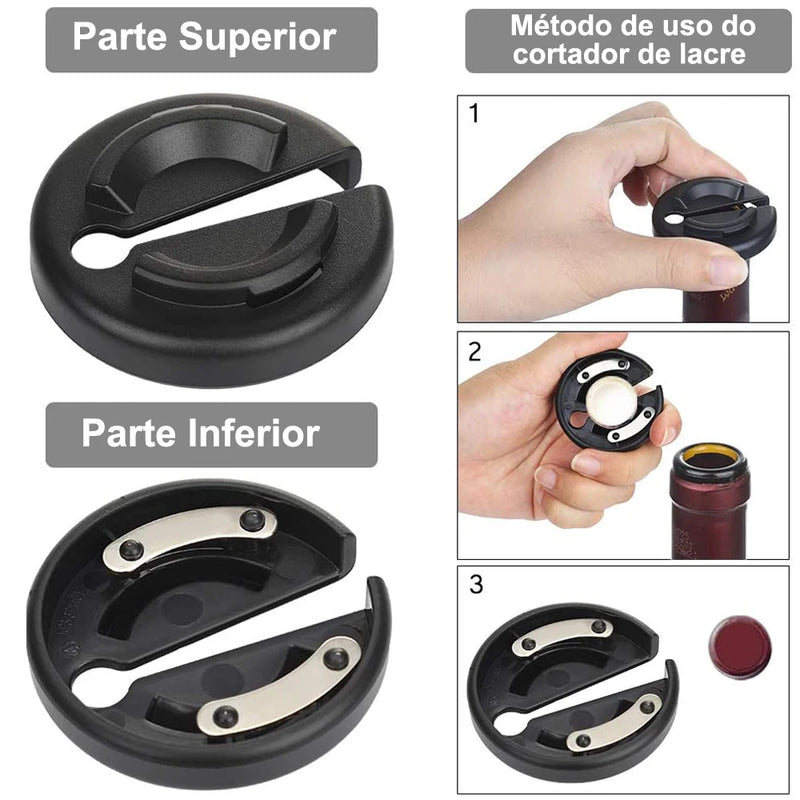 Abridores de Vinho Elétricos Automáticos, Saca-rolhas Portátil Automático, Abridor de Tampas, Adequado para Uso Doméstico, 1 Unidade.